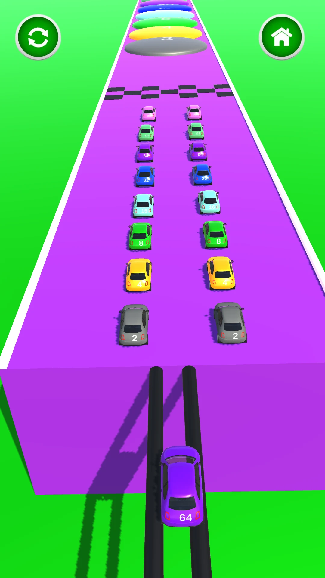 2048 Car Merge Runner screenshot